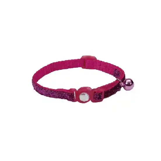 Collar Safe Cat Brillante Fucsia