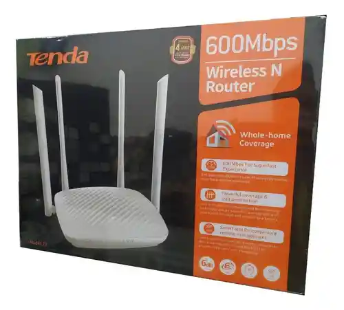 Tenda Router Rompemuros Wifi N600mbps F9 4 Antenas