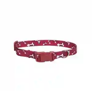 Collar Styles Rojo Con Huesos Small