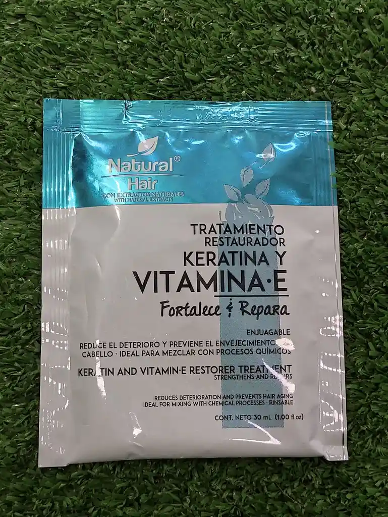 Tratamiento Restaurador Keratina y Vitamina E | Fortalece y Repara | 30 ml