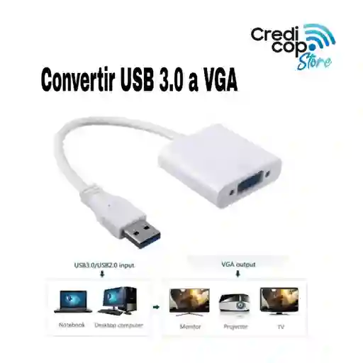 Convertidor De Usb 3.0 A Vga