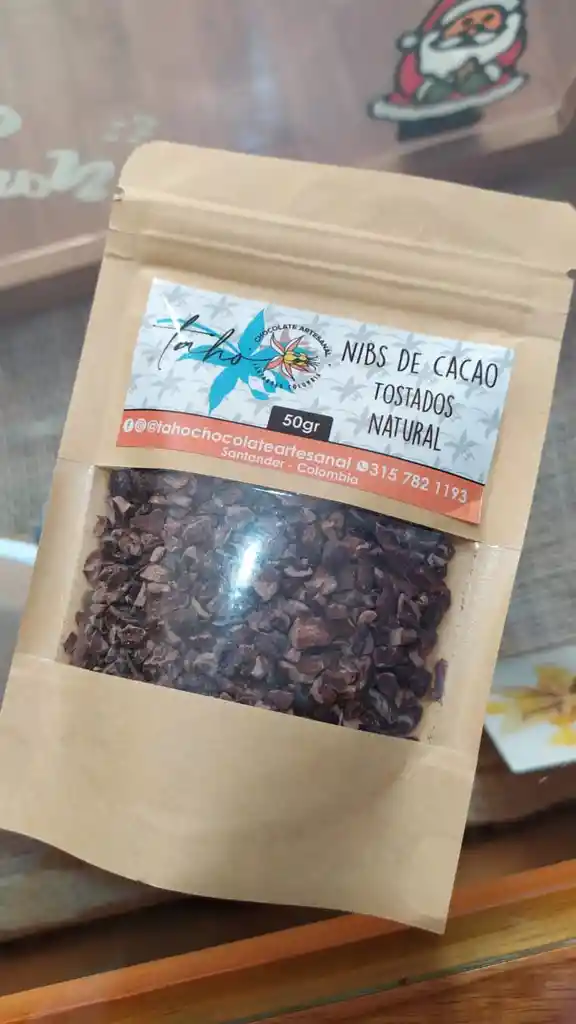 Nibs de cacao sin panela Taho 50gr