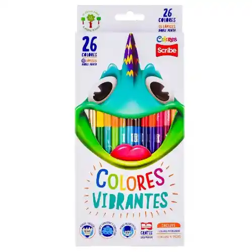 Scribe Colores *13/26 Doble Punta