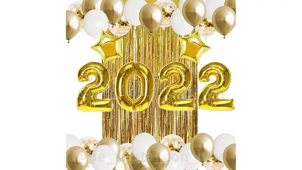 Pcs Globos De Año Nuevo Fin De Año 2022 Dorado 31