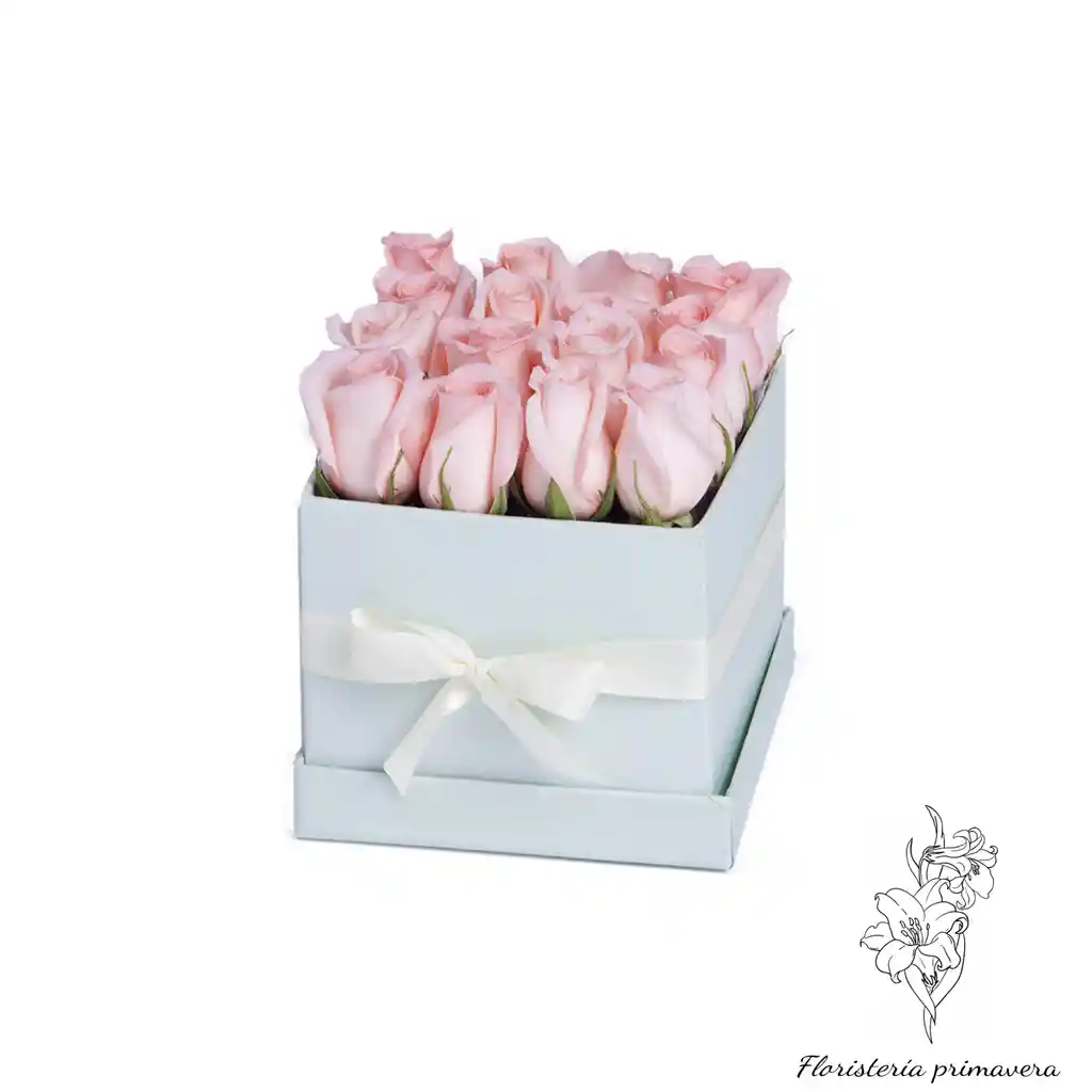 rosas en caja de regalo 