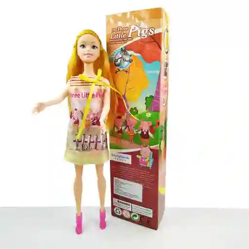 MUÑECA CUENTOS INFANTILES TRES CERDITOS JUGUETE NIÑAS