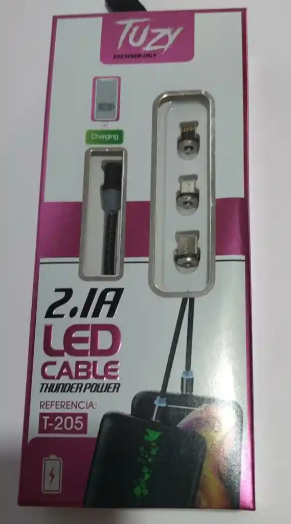 cable usb 3 imantado entradas 2.1A