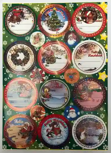 TARJETA NAVIDAD DE PARA X 12 UNIDADES