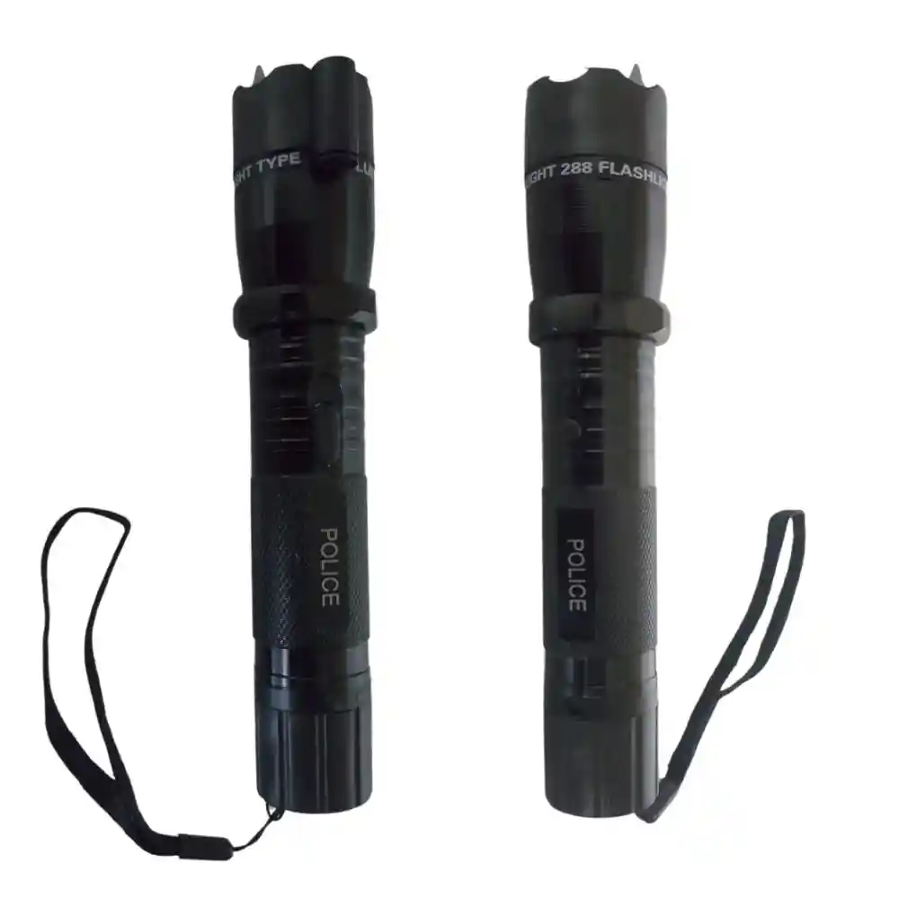 Linterna 3 Modos Laser Descarga Eléctrica Defensa Personal Recargable 288 (5530)