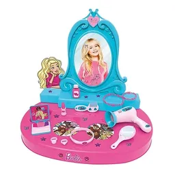 Barbie Tocador + 10 Accesorios Set De Belleza