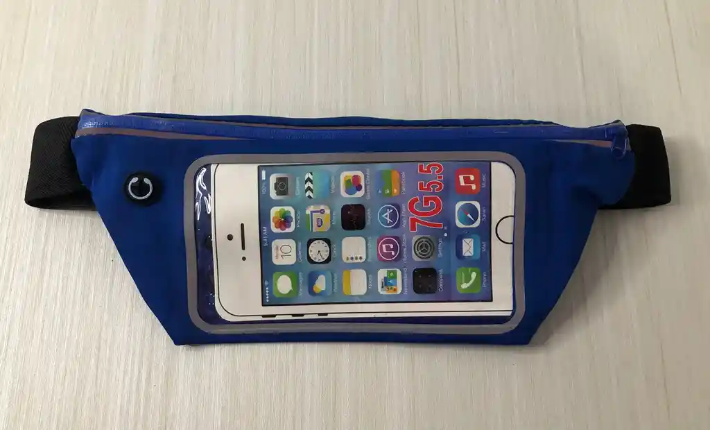 CANGURERA PARA CELULAR/ESTUCHE IMPERMEABLE AZUL