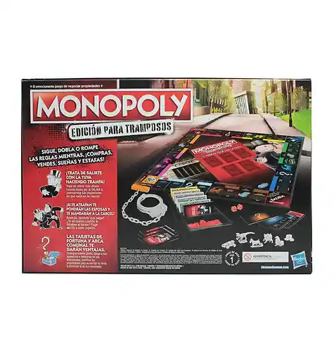 Monopoly Edición Para Tramposos En Español Hasbro Ref E1871