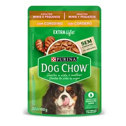 Dog Chow Alimento Húmedo Sabor a Cordero para Perros Adultos Minis y Pequeños