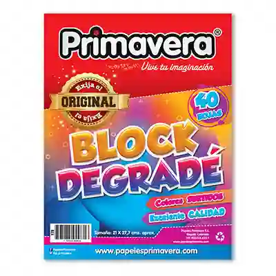 Primavera Block Degrade 40H Carta