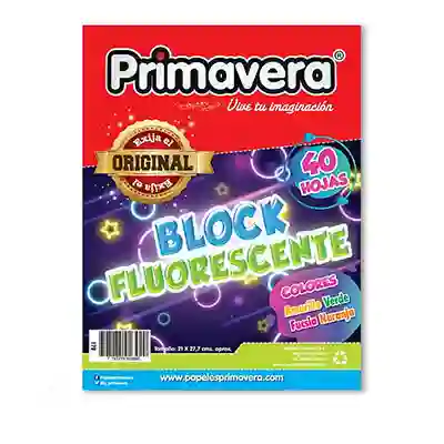 Primavera Block Fluorescente 40H Carta