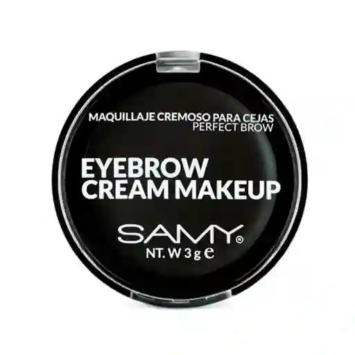 Samy Maquillaje Cremoso Para Cejas Negro N.3 X 4Gr