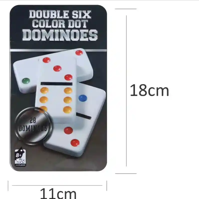  Juego De Mesa Domino 28 Fichas Colores Caja De Lujo