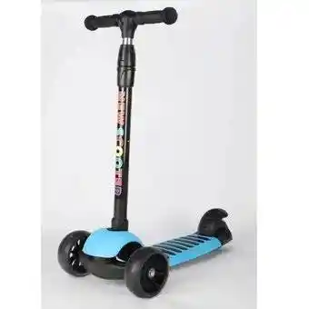 Patineta Monopatín Scooter Colores luces Qc-2867c Azul