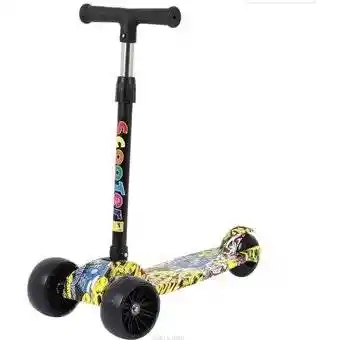 Patineta Scooter Tres Ruedas Monopatin LUCES llantas gruesas SK-203 letras