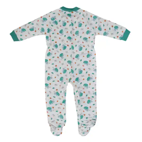 Pijama Bebé Térmica Enteriza Estampado Niño Verde Benetton Talla 01 