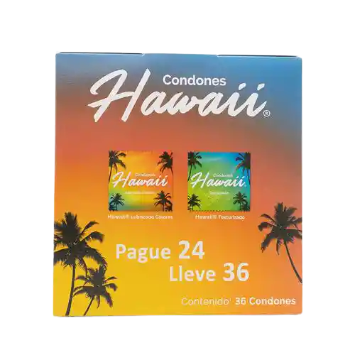 Caja De Condones Hawaii X36unidades