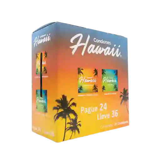 Caja De Condones Hawaii X36unidades