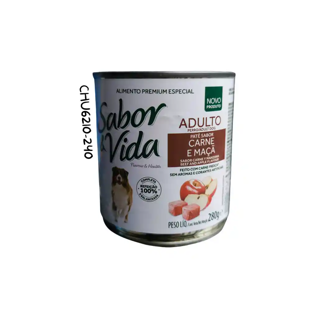 ALIMENTO CARNE Y MANZANA SABOR & VIDA