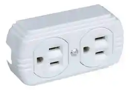 Toma Doble De Sobreponer Blanco