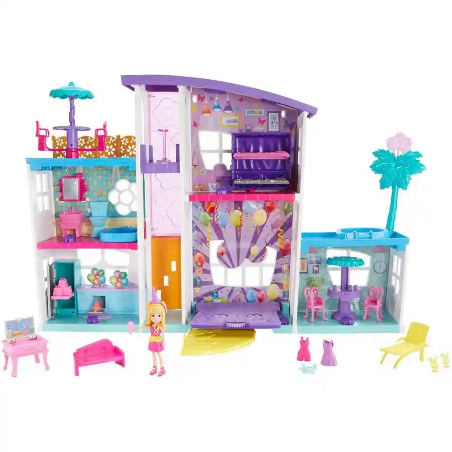 Polly Pocket Mega Casa De Sorpresas, Munecapocket Mattel