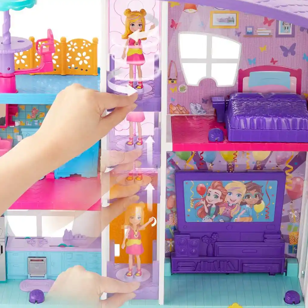 Polly Pocket Mega Casa De Sorpresas, Munecapocket Mattel