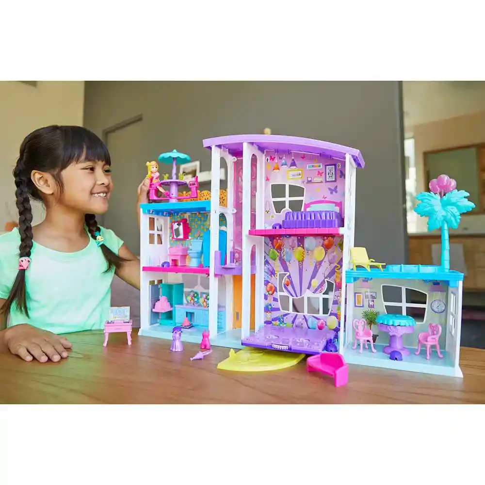 Polly Pocket Mega Casa De Sorpresas, Munecapocket Mattel