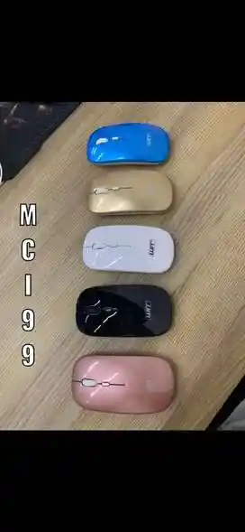  MOUSE INALAMBRICO RECARGABLE MCI-99 DORADO
