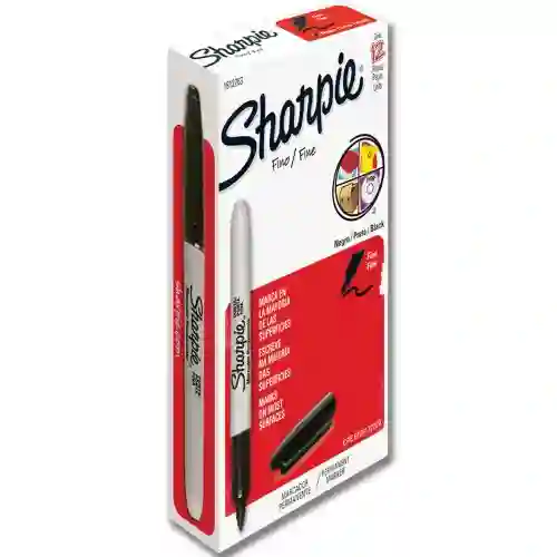 Sharpie X12 Marcador Fino Negro 