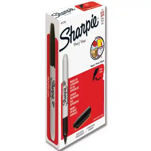 Sharpie X12 Marcador Fino Negro 