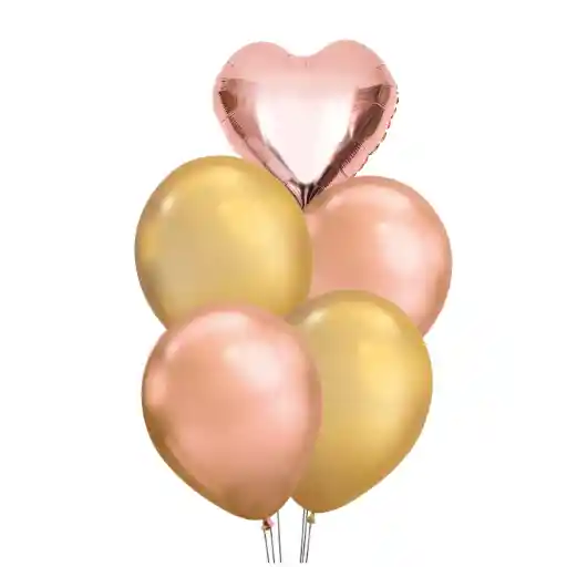 Golden Heart Bouquet X 5