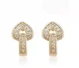 Aretes Corazón Dorado