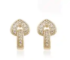 Aretes Corazón Dorado