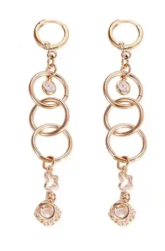 Aretes Largos Dorados