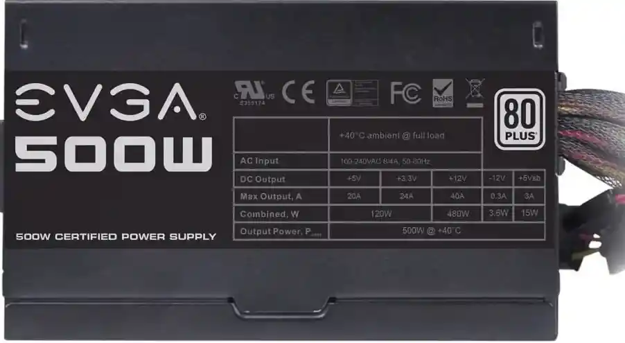 Fuente Alimentación Psu Evga 500w 80 Plus 430w White Silver