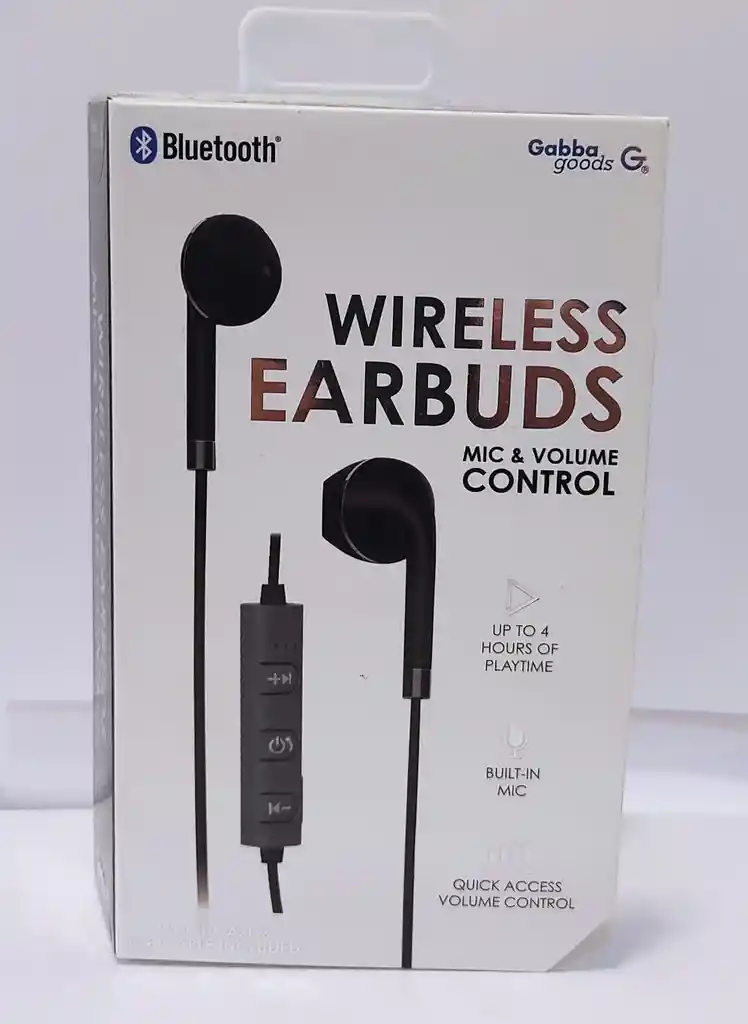 Audífonos Wireless Eardbuds Con Funda De Viaje - Negro
