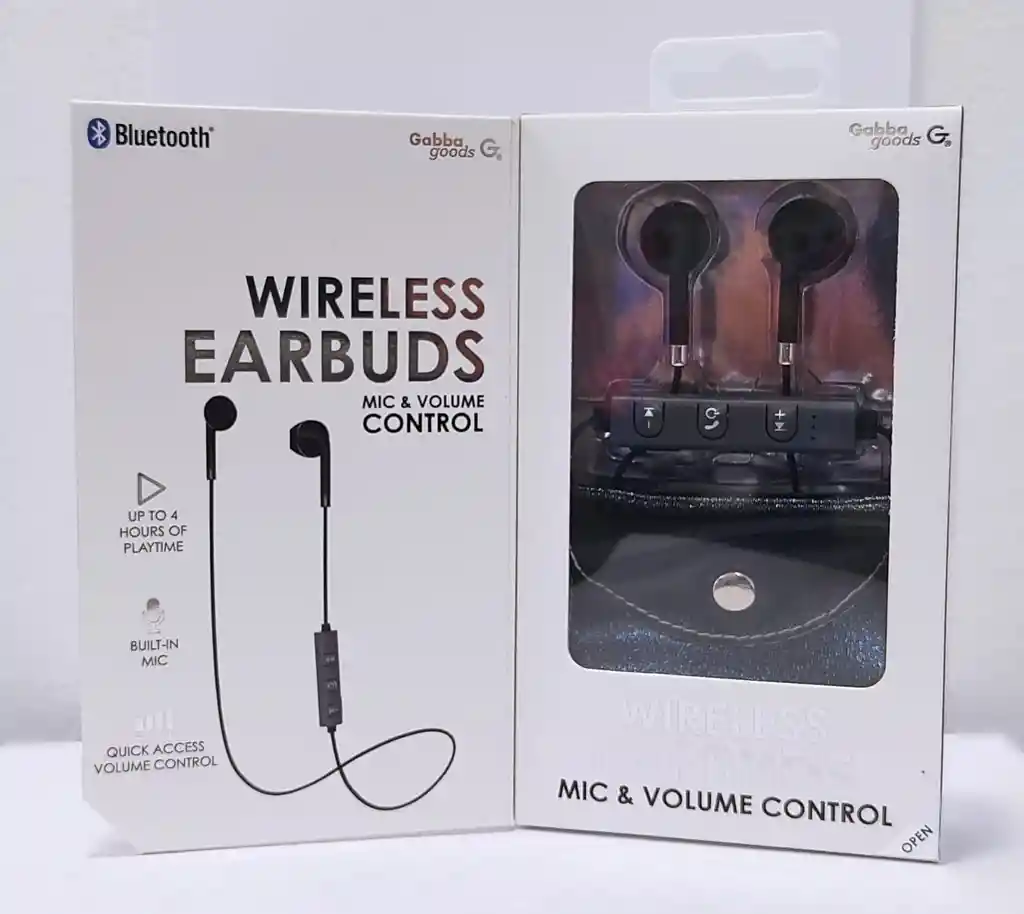 Audífonos Wireless Eardbuds Con Funda De Viaje - Negro