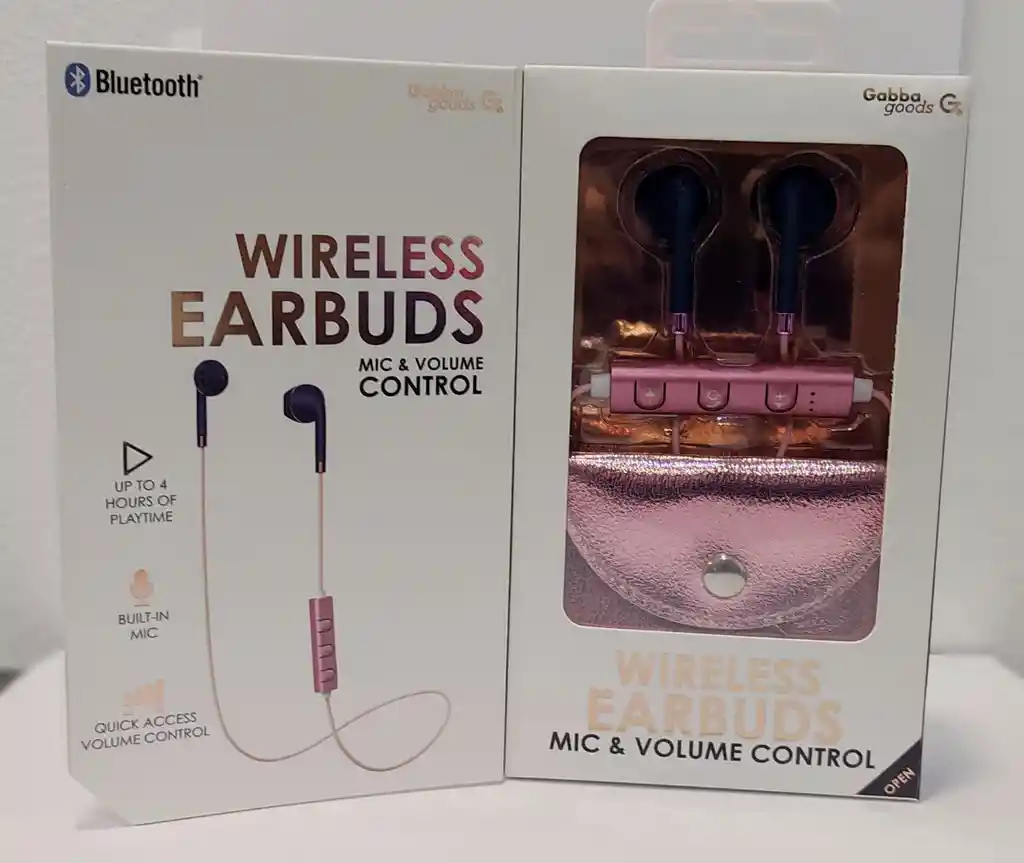 Audífonos Wireless Eardbuds - Azul / Rosa