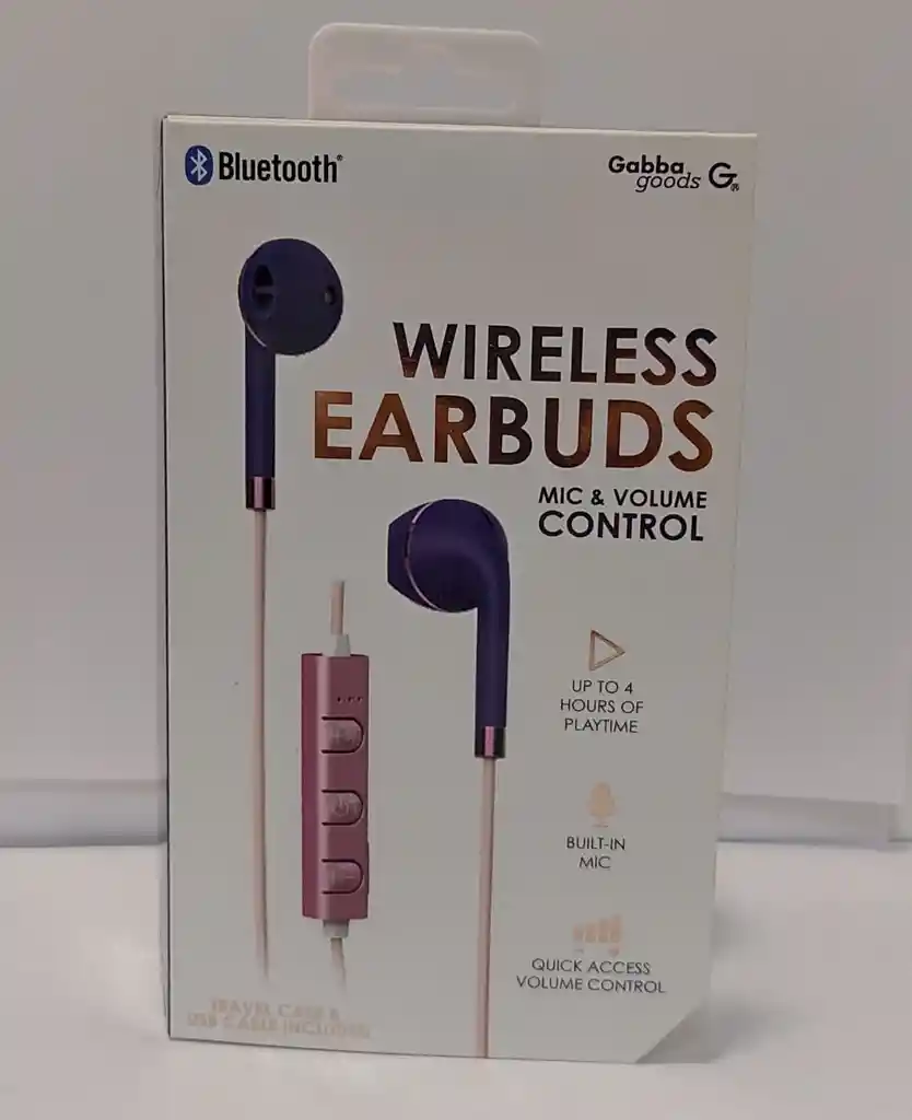 Audífonos Wireless Eardbuds - Azul / Rosa