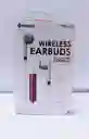 Audífonos Wireless Eardbuds - Blanco / Rosa