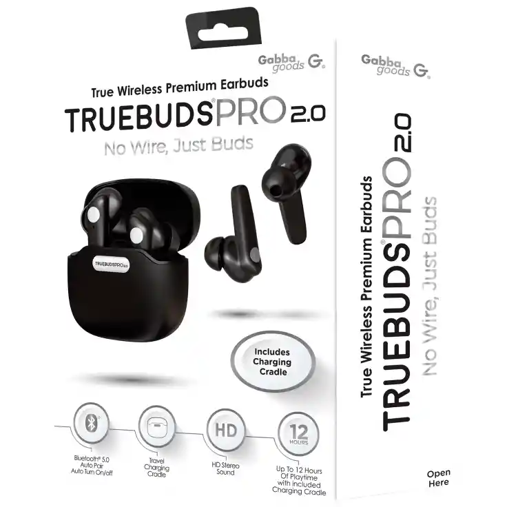 Audífonos Truebuds Pro 2.0 Con Case De Carga - Negro