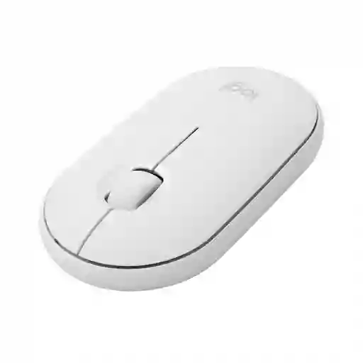 Logitech Mouse Inalambricopebble M350, Moderno Y Silencioso Blanco