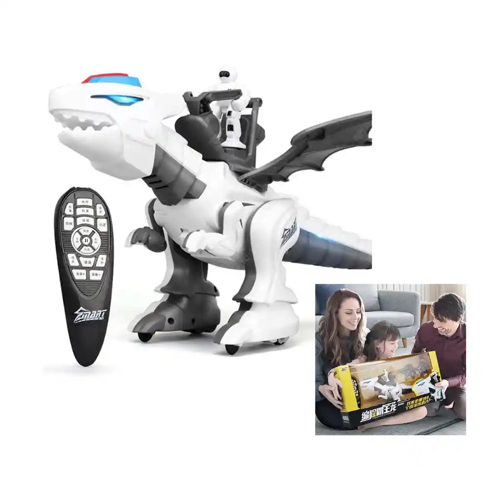 Dinosaurio Tiranosaurio Rex Robot Control Remoto Inteligente