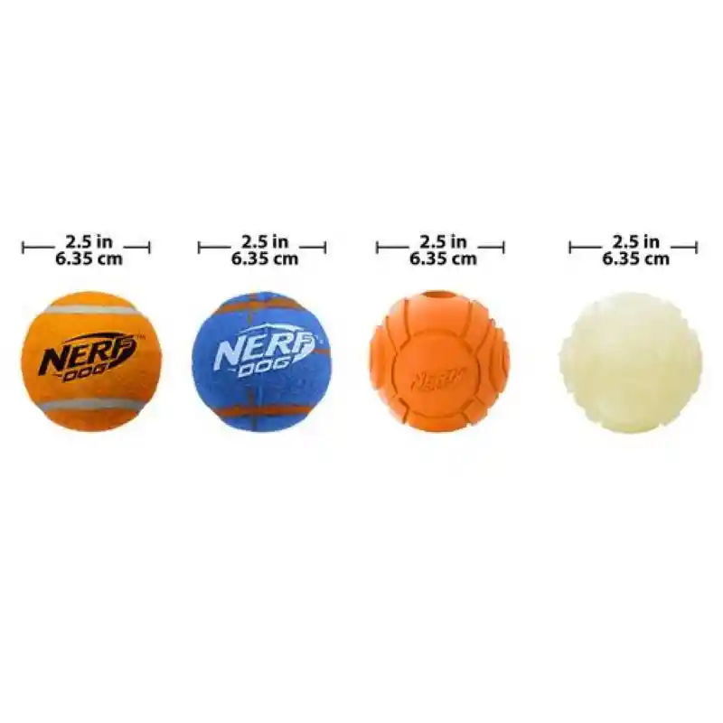 Nerf Juguete Para Mascota 5 Pelotas