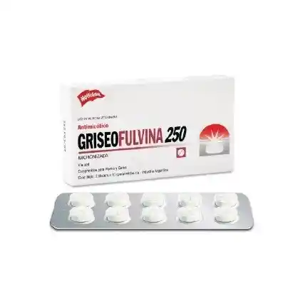 Griseofulvina X 250 Mg Blister X 10 Tabletas