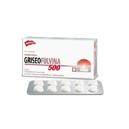 Griseofulvina X 500 Mg Blister X 10 Tabletas